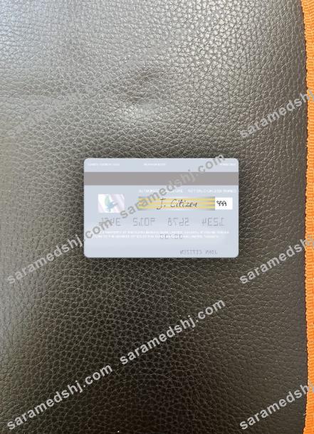 Vanuatu Alpen Baruch Bank Limited visa debit card photolook back